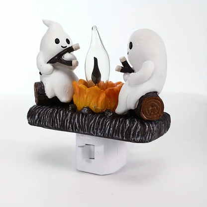 Ghost Campfire Plug In Night Light with Flame Bulb, view 8