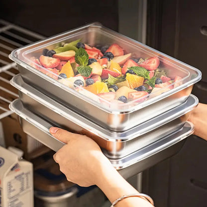 3 Piece Stainless Steel Food Storage Container Set, view 5