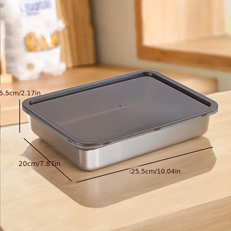 3 Piece Stainless Steel Food Storage Container Set, view 12