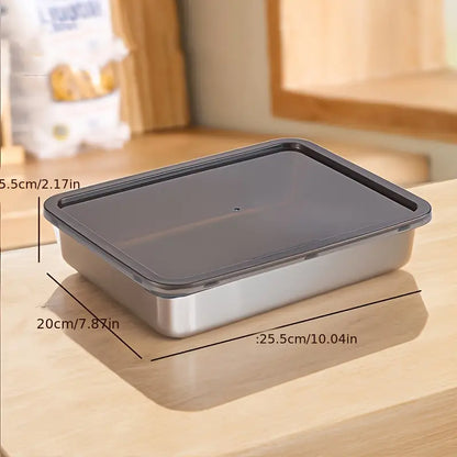 3 Piece Stainless Steel Food Storage Container Set, view 12