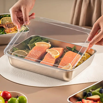 3 Piece Stainless Steel Food Storage Container Set, view 9