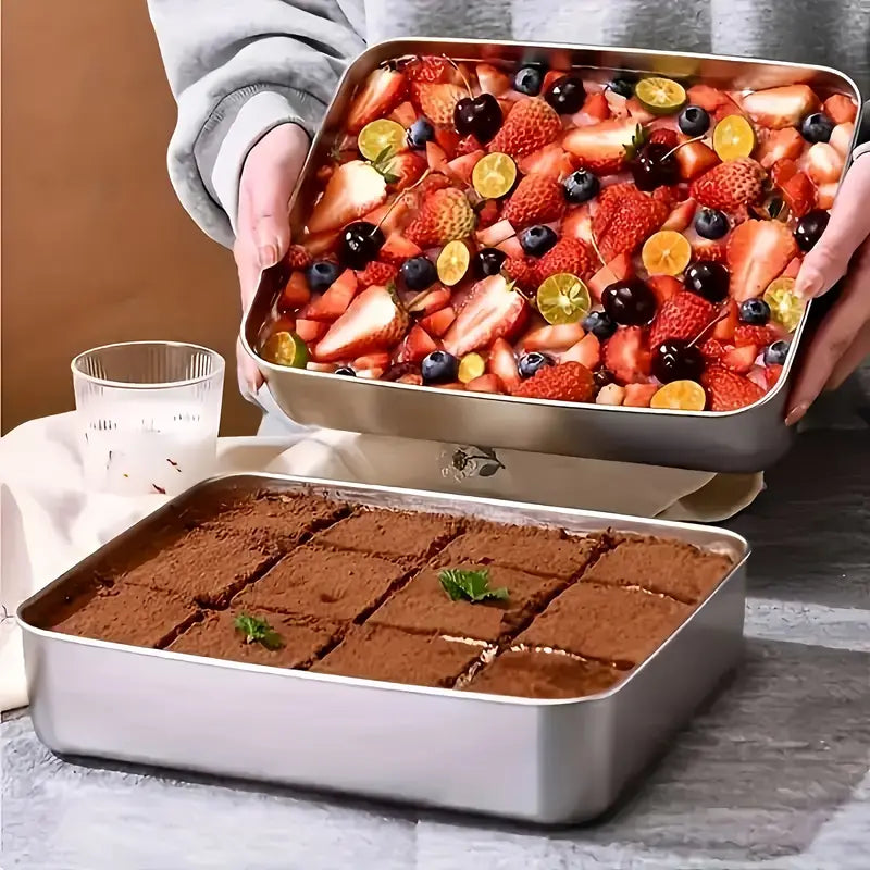 3 Piece Stainless Steel Food Storage Container Set, view 8