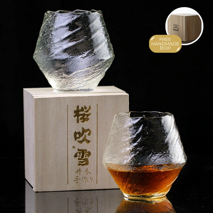 Handmade Japanese Edo Glass Tumbler for Whiskey, view 2