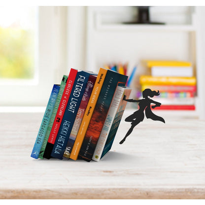 Metal Superhero Floating Bookshelf and Bookend, view 3