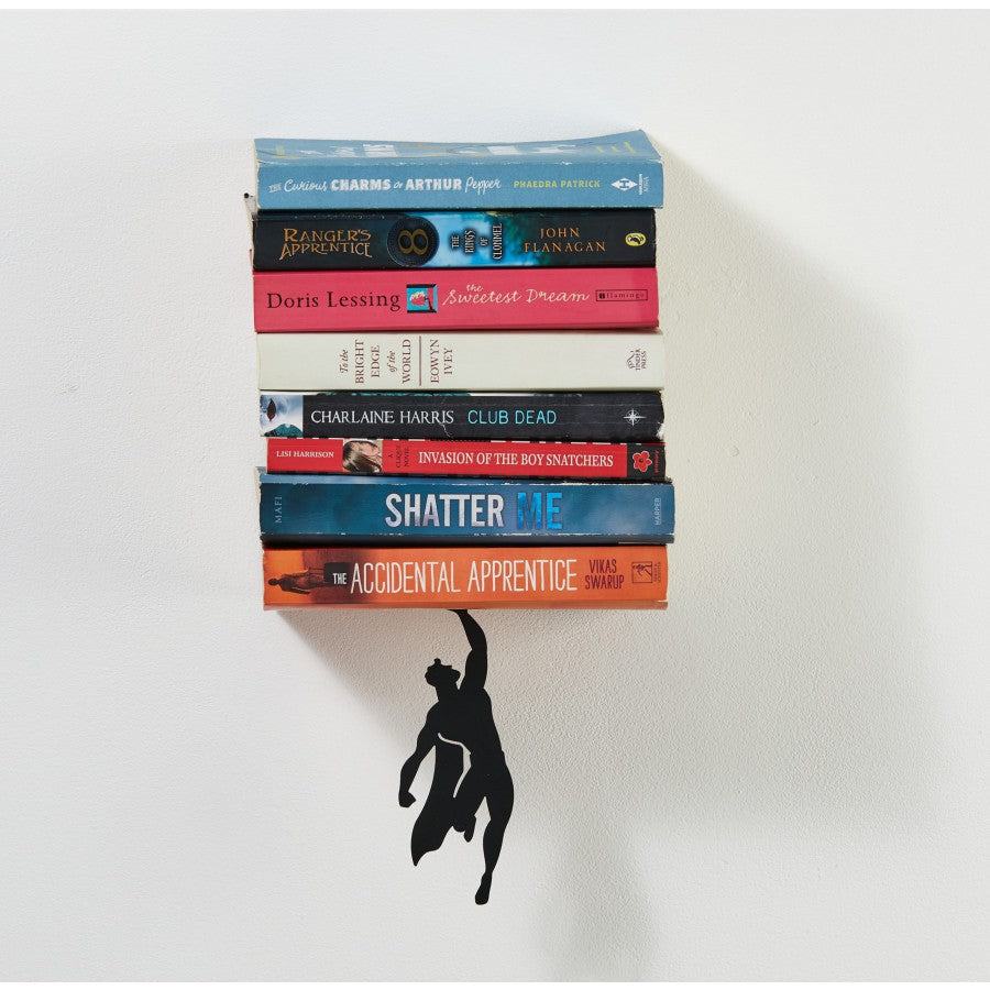 Metal Superhero Floating Bookshelf and Bookend, view 4