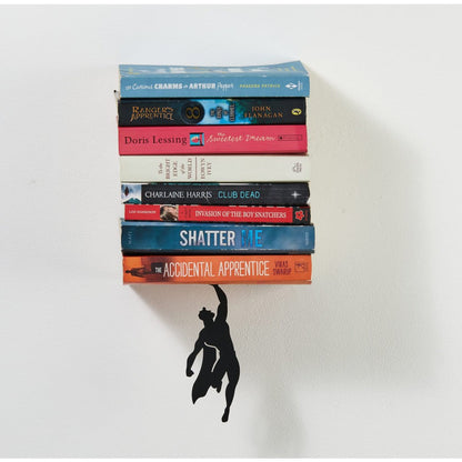 Metal Superhero Floating Bookshelf and Bookend, view 4