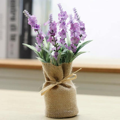 Magnetic Faux Plants in Burlap Sacks, Set of 4, view 4