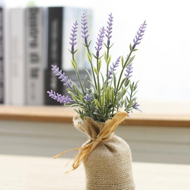 Magnetic Faux Plants in Burlap Sacks, Set of 4, view 11