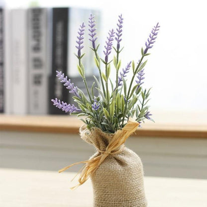 Magnetic Faux Plants in Burlap Sacks, Set of 4, view 11