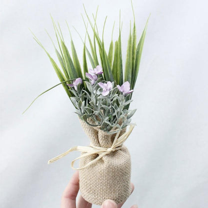 Magnetic Faux Plants in Burlap Sacks, Set of 4, view 16