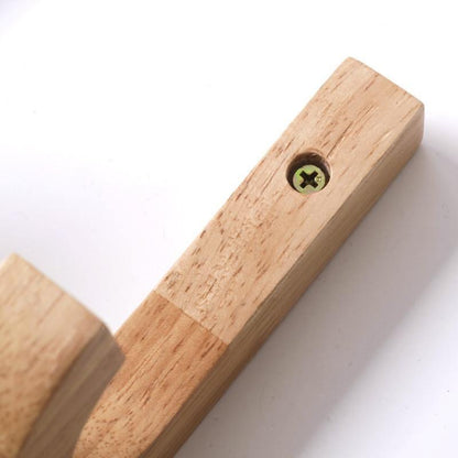 Birch Wood J Hook Wall Hooks, Single or Pair, view 4