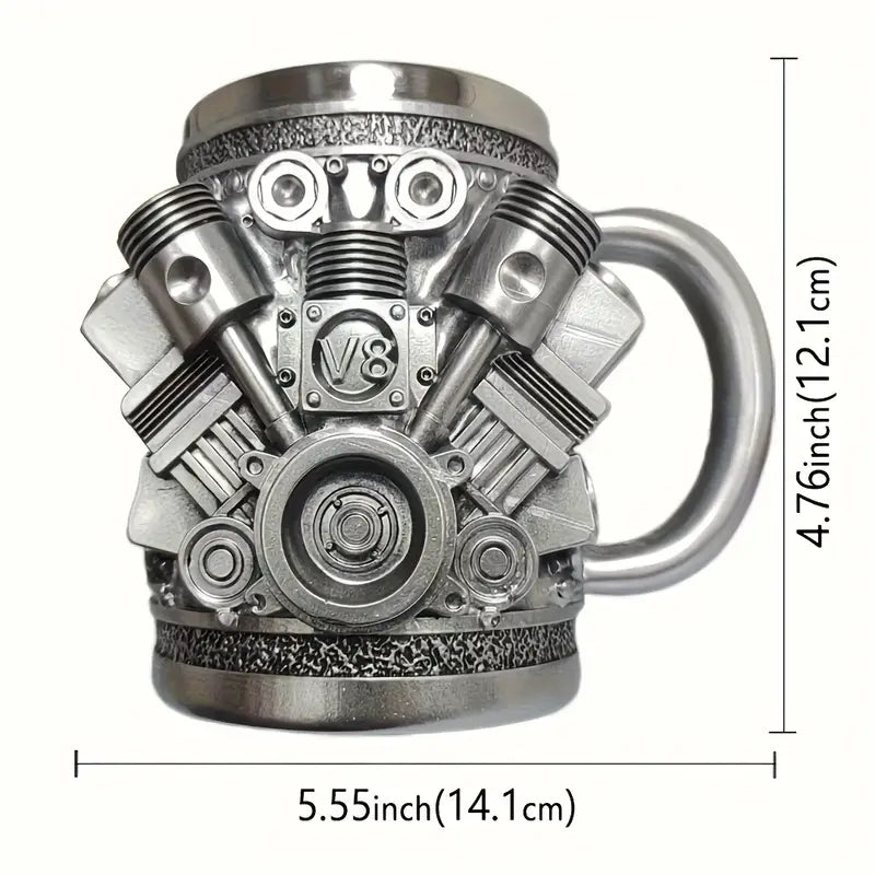 Mechanic Coffee Mug, Engine Block or Toolbox Design, view 8