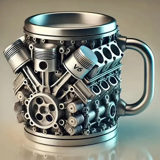 Mechanic Coffee Mug, Engine Block or Toolbox Design