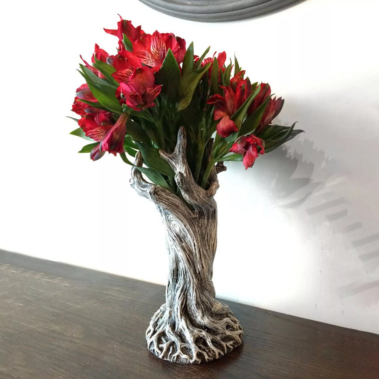 Twisted Tree Trunk Resin Vase, 7.87 in Tall, view 12
