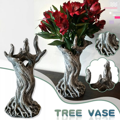 Twisted Tree Trunk Resin Vase, 7.87 in Tall, view 2
