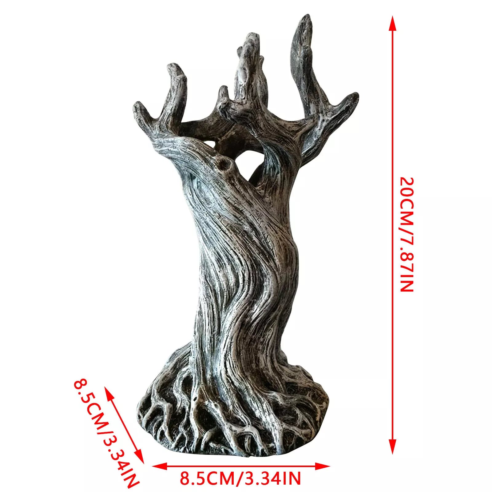 Twisted Tree Trunk Resin Vase, 7.87 in Tall, view 14