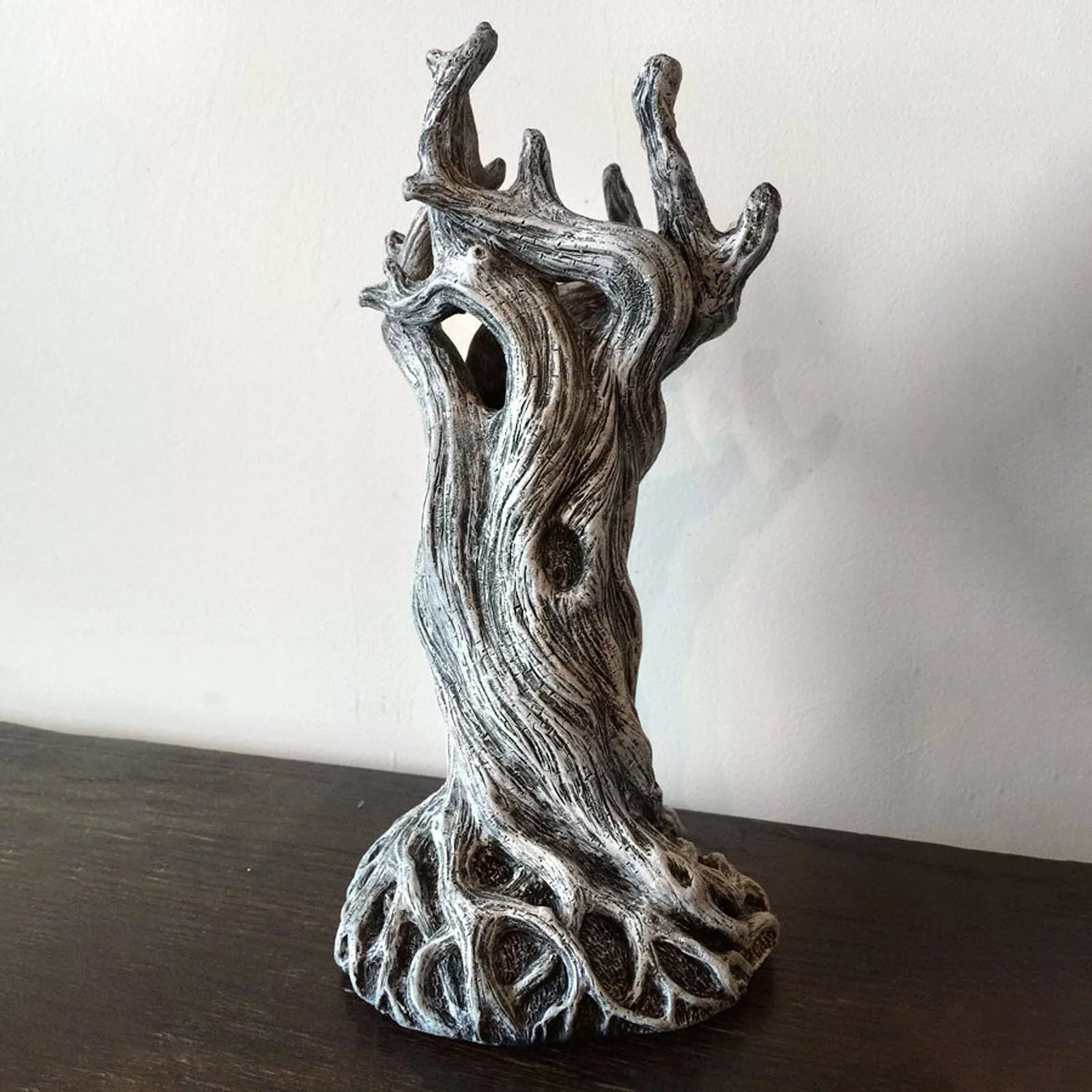 Twisted Tree Trunk Resin Vase, 7.87 in Tall, view 3