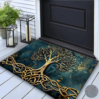 Tree of Life Doormat and Kitchen Runner, Non Slip