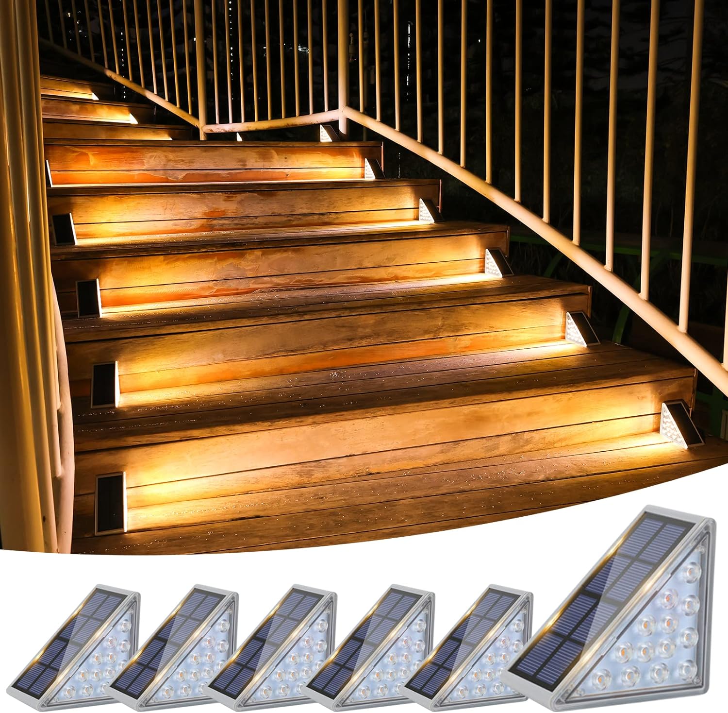 Outdoor Solar Step Lights for Stairs and Decks