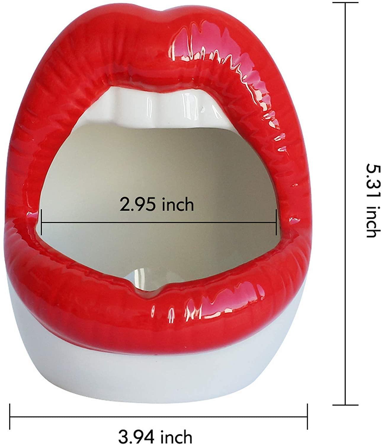 Lips Ceramic Planter for Small Succulents and Cacti, view 16