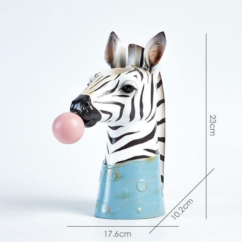 Bubblegum Animal Bust Vase in Five Styles, view 7