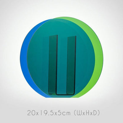 Acrylic Geometric Vase, Circle or Arch, view 10