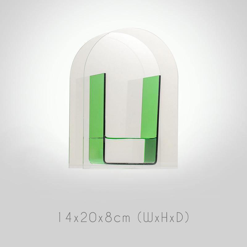 Acrylic Geometric Vase, Circle or Arch, view 5