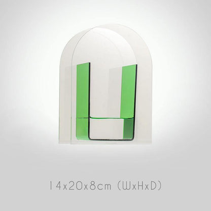 Acrylic Geometric Vase, Circle or Arch, view 5