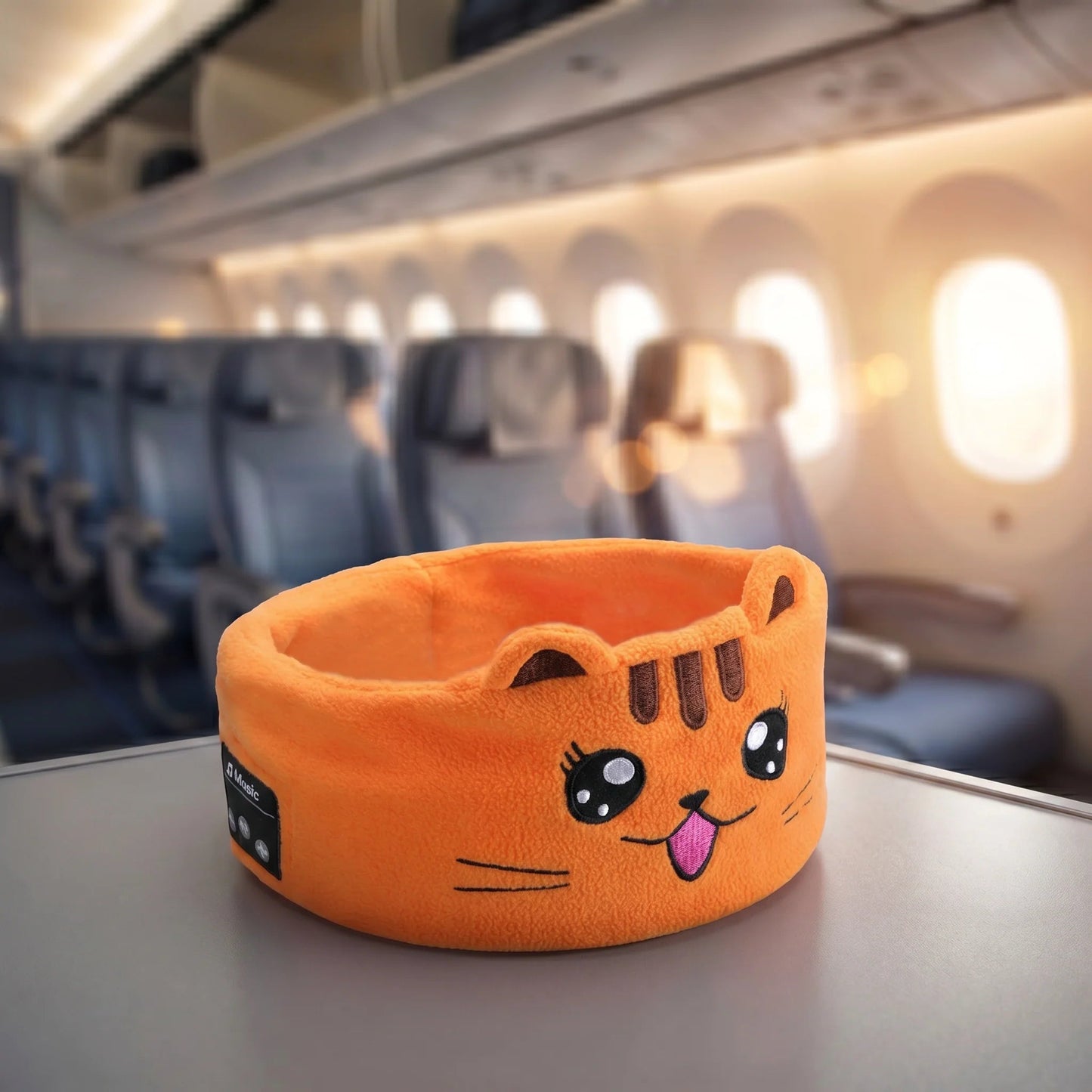 Kids' Fleece Sleep Headband with Bluetooth Speakers, view 10