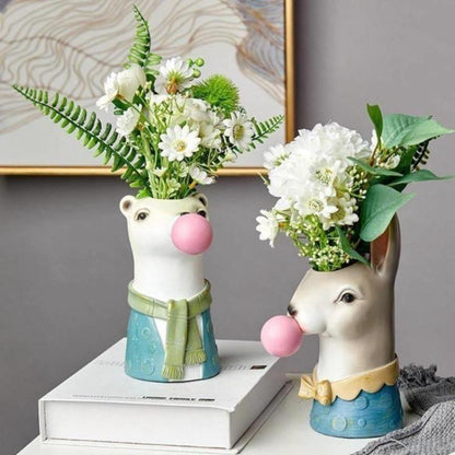 Bubblegum Animal Bust Vase in Five Styles, view 24