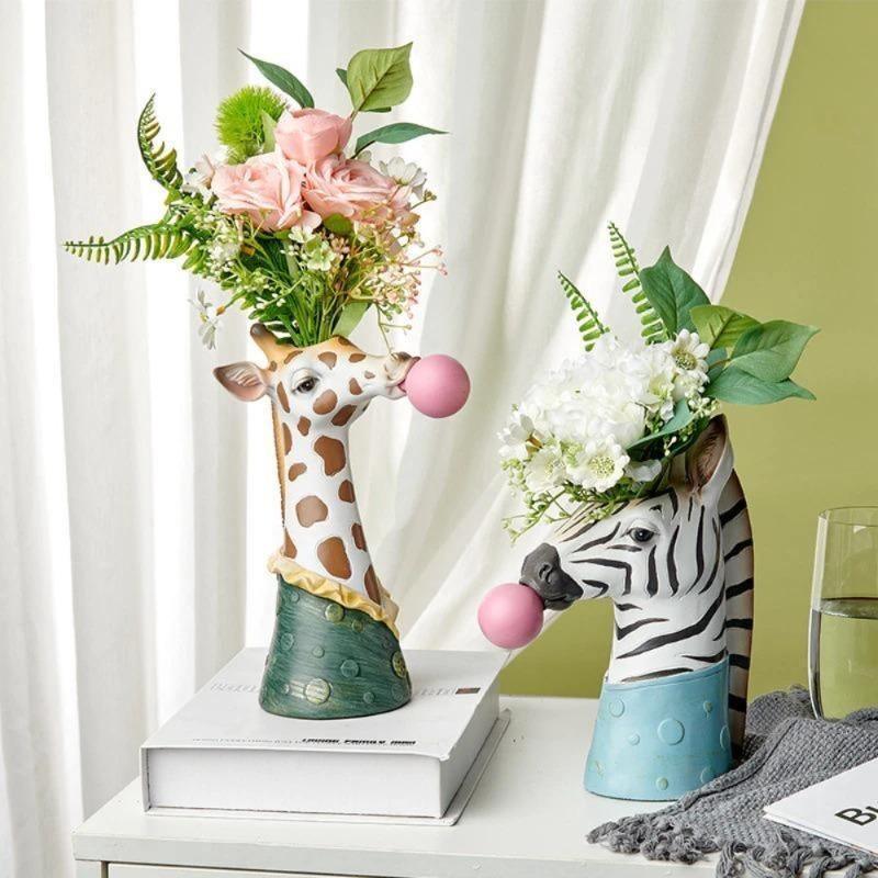 Bubblegum Animal Bust Vase in Five Styles, view 14