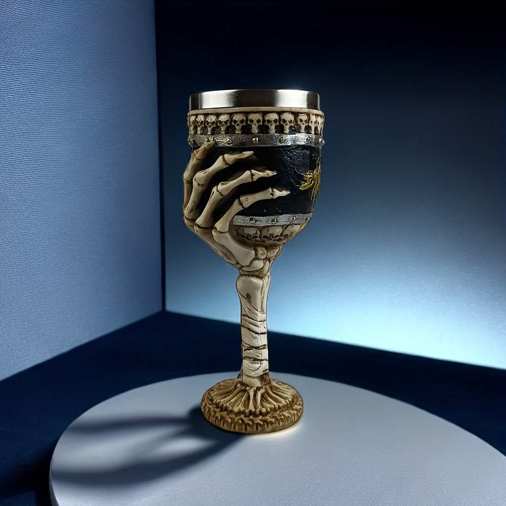 Skeleton Hand Goblet in Stainless Steel