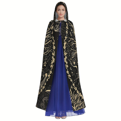 Hooded Tree of Life Celestial Print Cloak, One Size, view 5