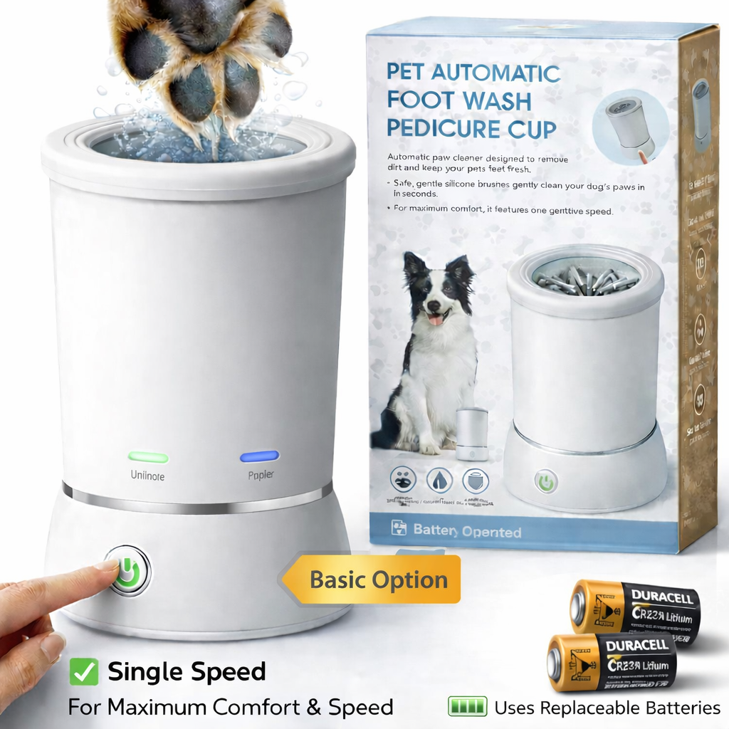 Electric Paw Cleaner Cup with Silicone Bristles, view 2