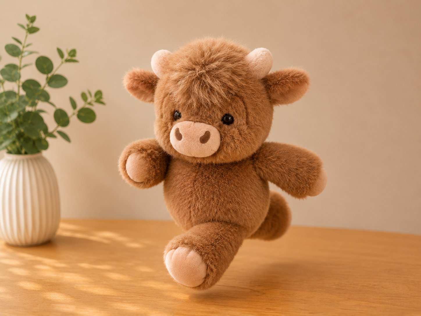 Highland Cow Plush Toy, 15.8 in Tall, Two Colors, view 5