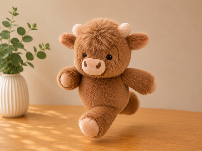 Highland Cow Plush Toy, 15.8 in Tall, Two Colors, view 5