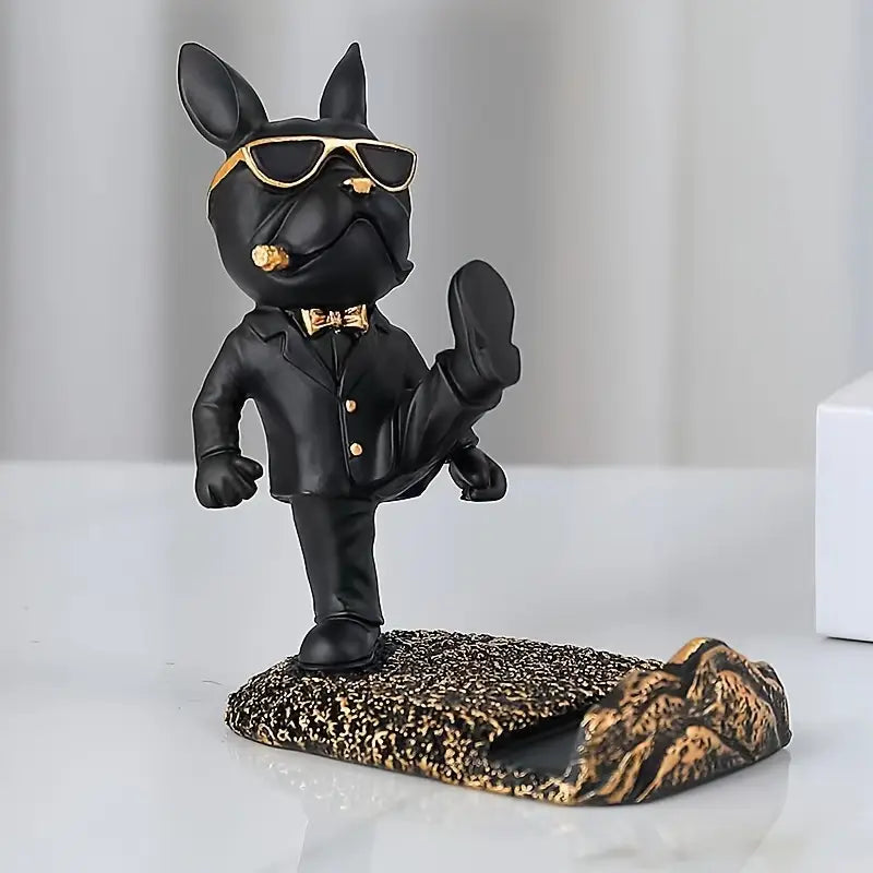 Bulldog Resin Phone Holder for a Desk, view 3