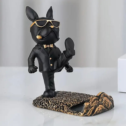 Bulldog Resin Phone Holder for a Desk, view 3