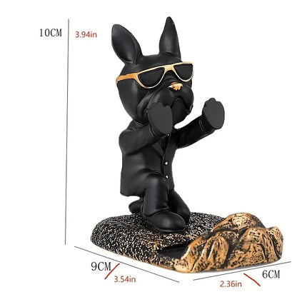 Bulldog Resin Phone Holder for a Desk, view 6