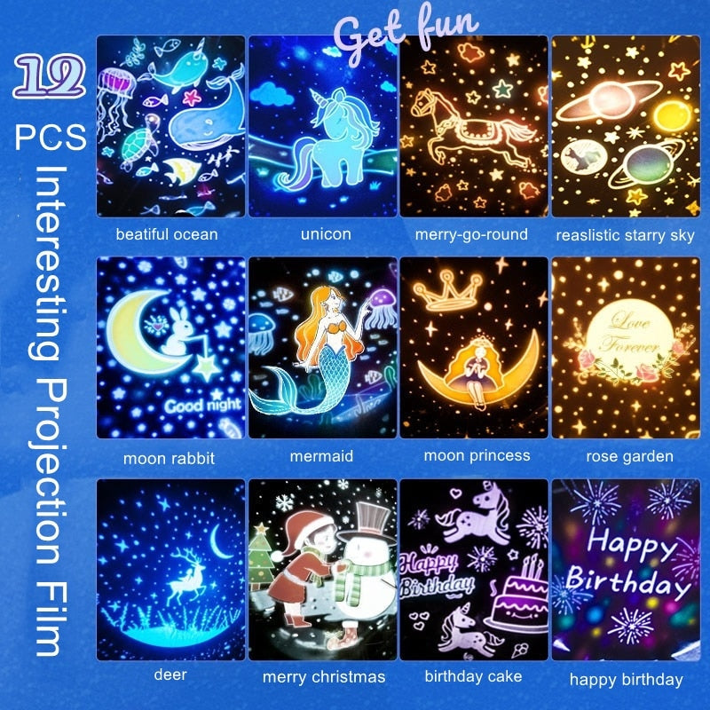 Rotating Projector Night Light with 12 Themes, view 9