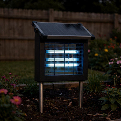 Solar Bug Zapper on Ground Stakes