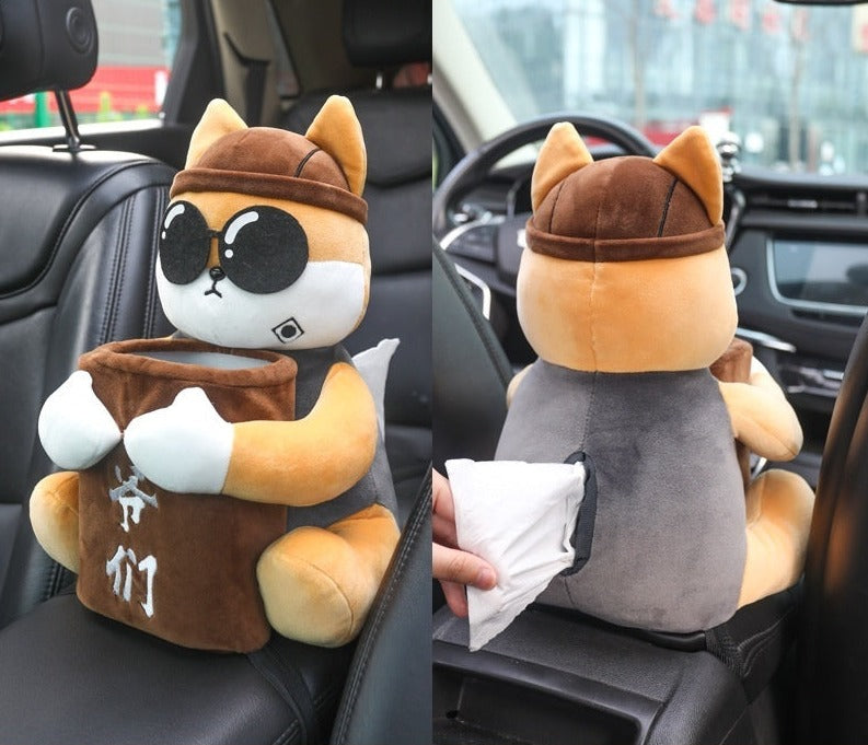 Dog Shaped Car Tissue, Trash and Storage Box, view 8