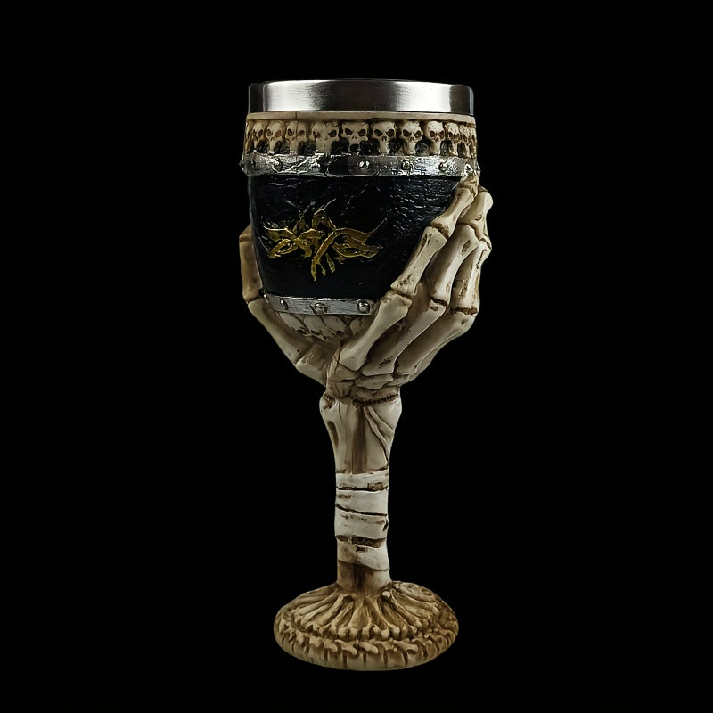 Skeleton Hand Goblet in Stainless Steel, view 7