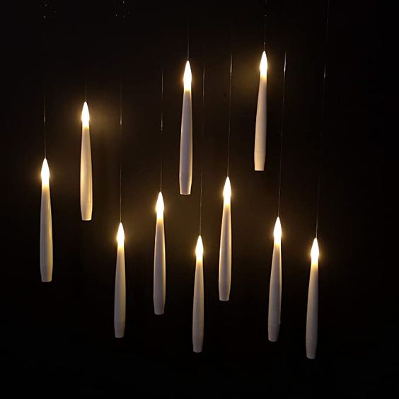 LED Floating Candles with Wand Remote, Hanging Set, view 7