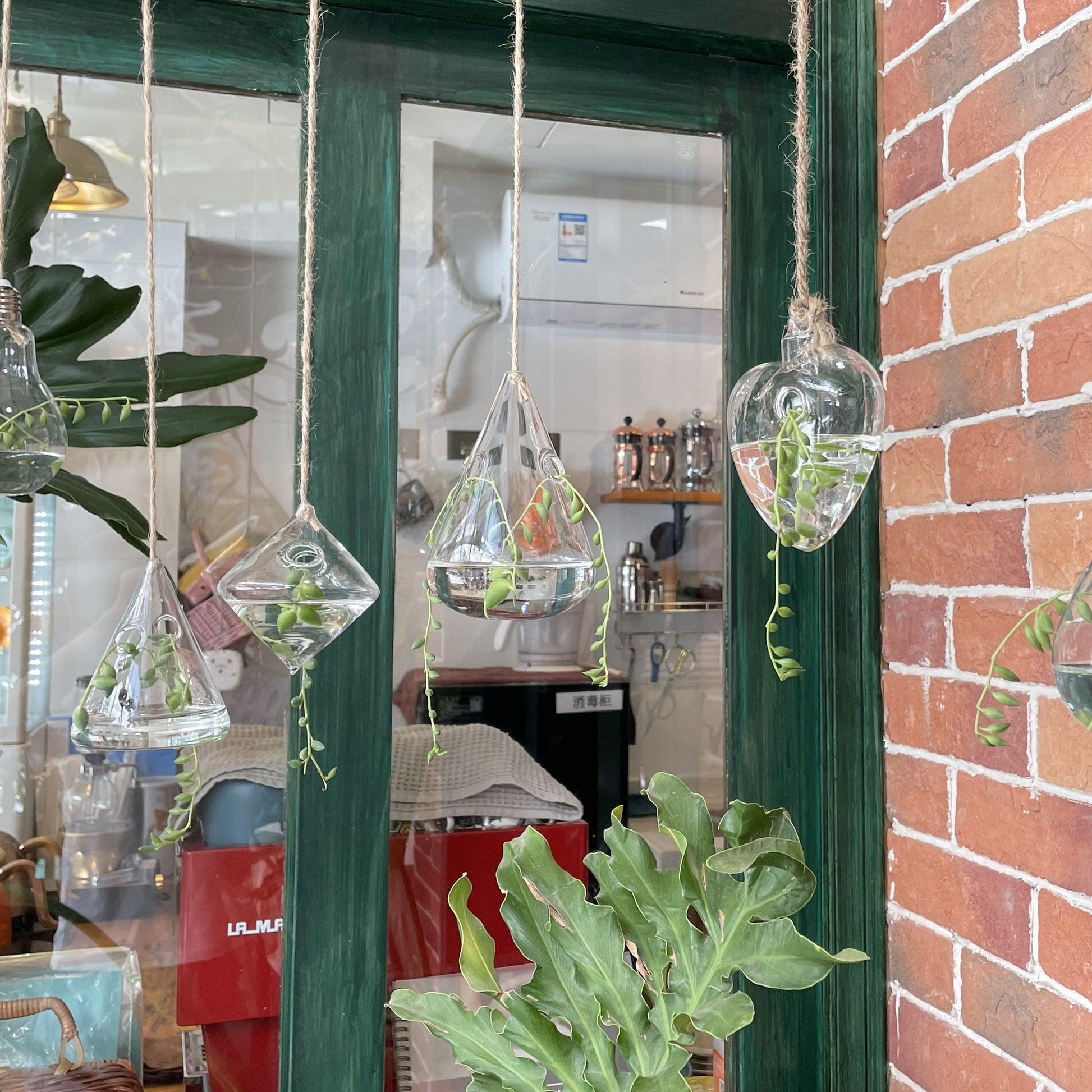 Hanging Glass Terrarium Vases, Set of 3, view 10