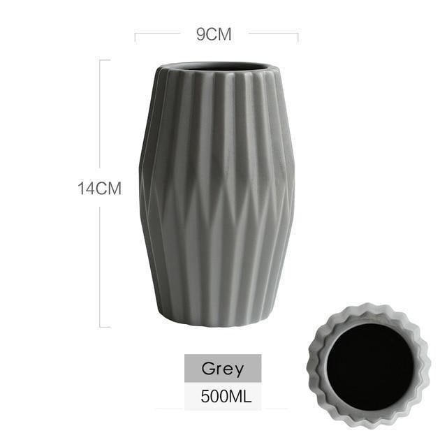 Tabletop Ceramic Vases, Three Shapes in Five Colors, view 9