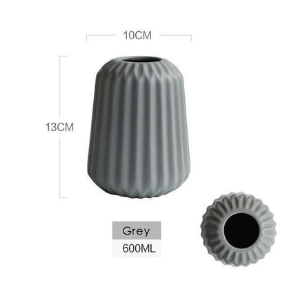 Tabletop Ceramic Vases, Three Shapes in Five Colors, view 16