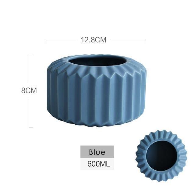 Tabletop Ceramic Vases, Three Shapes in Five Colors, view 18