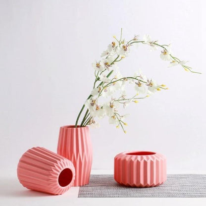 Tabletop Ceramic Vases, Three Shapes in Five Colors, view 4