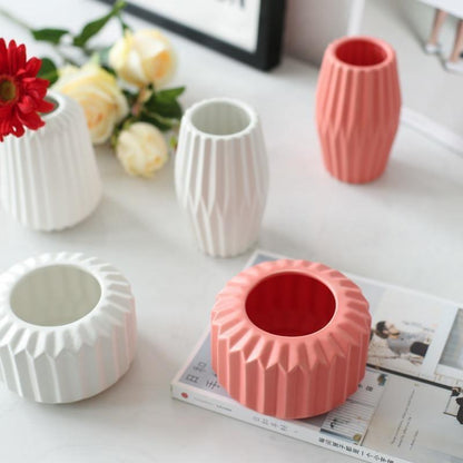 Tabletop Ceramic Vases, Three Shapes in Five Colors, view 5